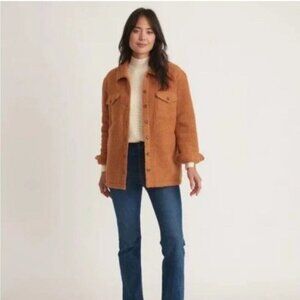 NEW Marine Layer Eden Sherpa Overshirt CashewExtra Large